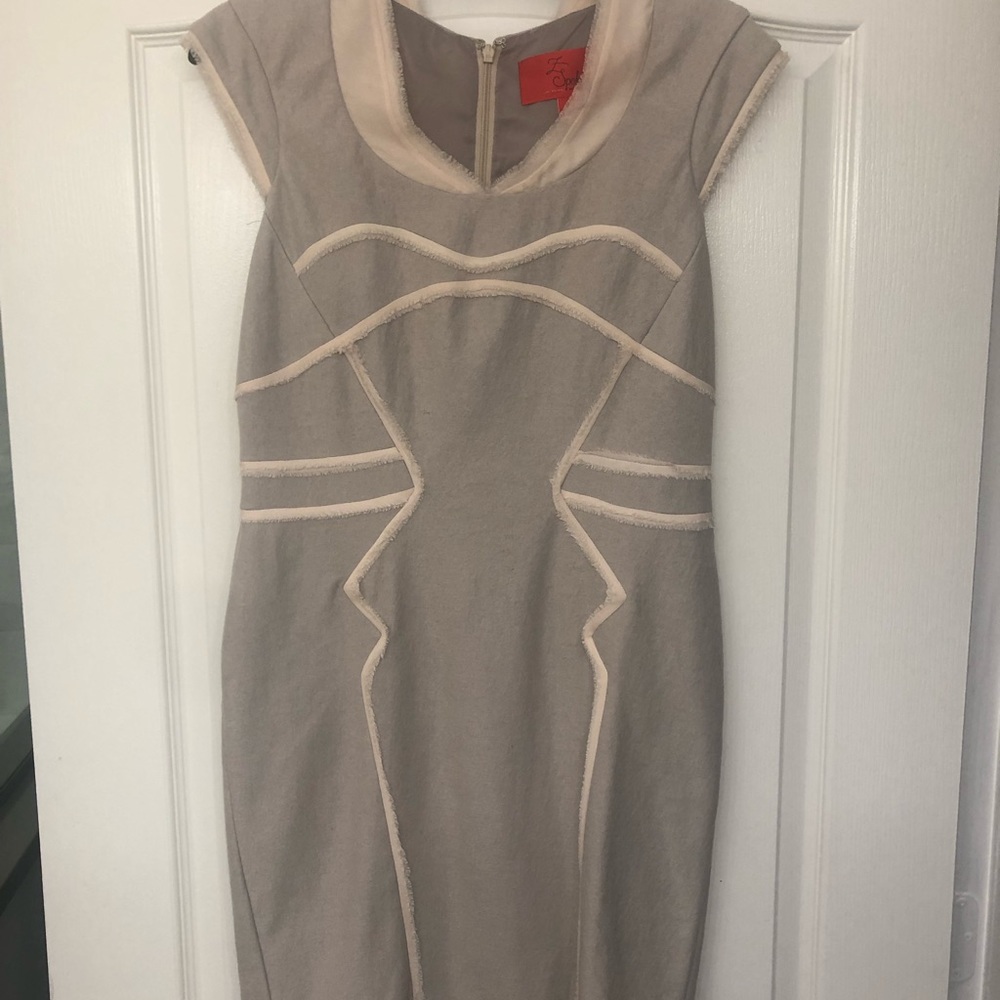 Z Spoke by Zac Posen beige dress